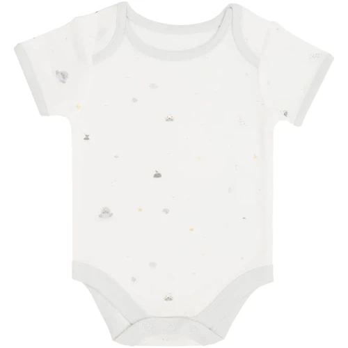 Боди с коротким рукавом KikkaBoo Seally Me White & Grey, 3 шт. (0-3М) купить в Кишиневе