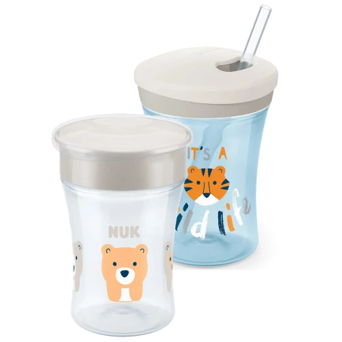 Set de 2 cani NUK Magic Cup (8 luni+) + Action Cup (12 luni+), 230 ml cumpăra în Chișinau