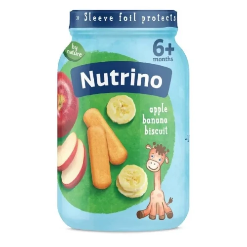 Piure Nutrino din mar-banana-biscuiti (6 luni+), 190 g cumpăra în Chișinau