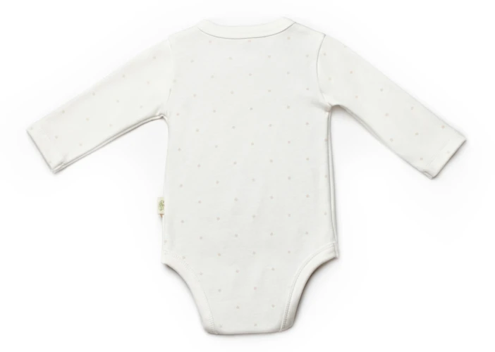 Боди с длинным рукавом BabyCosy Ivory & Ecru, 2 шт. (3-6М) купить в Кишиневе