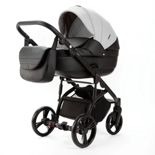 Carucior 2/1 Adamex Lanti Deluxe White Black cumpăra în Chișinau