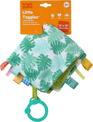Пледик Bright Starts Little Taggies Tropic Turqouise, 30x30x1 см купить в Кишиневе