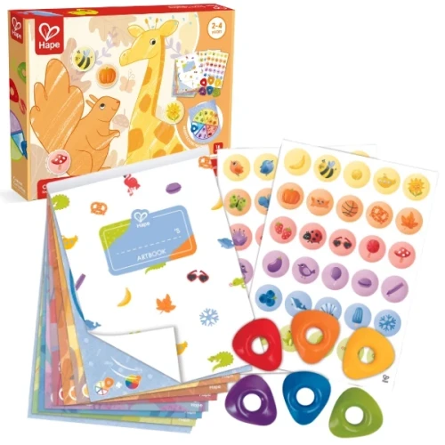 Set de desen Hape Copilaș pictor, 6 culori cumpăra în Chișinau