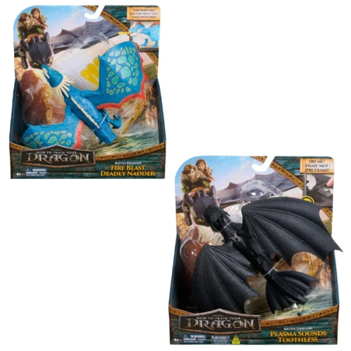 Set de figurine Spin Master Cum să îți dresezi dragonul, cu efecte sonore, în sort. cumpăra în Chișinau