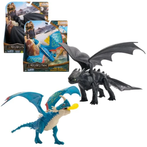 Set de figurine Spin Master Cum să îți dresezi dragonul, cu efecte sonore, în sort. cumpăra în Chișinau