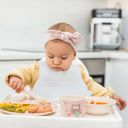Bavetă din silicon BabyOno Gri cumpăra în Chișinau