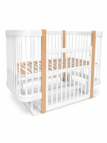 Set Pătuț Kuzea Elza White Nature + Comoda-măsuță de înfășat HappyBaby Standart 800 PAL White cumpăra în Chișinau