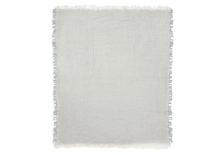 Păturică Jollein Fringe Stripe GOTS Sea Green, 75x100 cm cumpăra în Chișinau