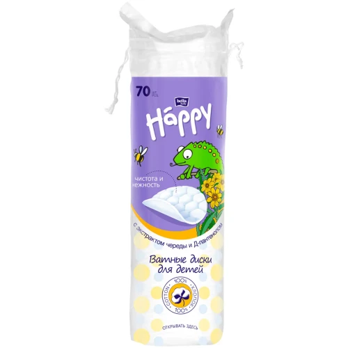Ватные диски Bella Happy с экстрактом череды и Д-пантенолом, 70 шт. купить в Кишиневе