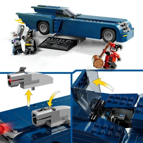 Set construcție Lego Batman with the Batmobile vs. Harley Quinn and Mr. Freeze, 435 elemente cumpăra în Chișinau