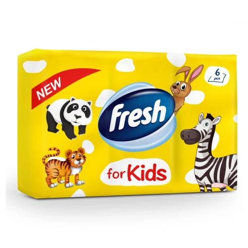 Сухие салфетки Fresh Extra Kids (3 слоя), 6x10 шт. купить в Кишиневе