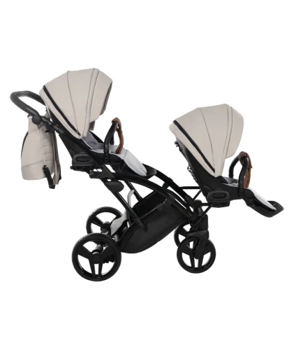Cărucior pentru gemeni 2 în 1 Junama Space Duo Slim Ecco Beige cumpăra în Chișinau