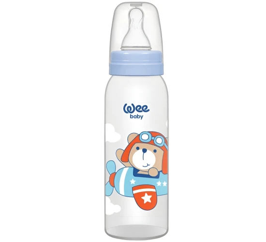 Бутылочка для кормления из пластика WeeBaby Classic Plus в асс., 250 мл купить в Кишиневе