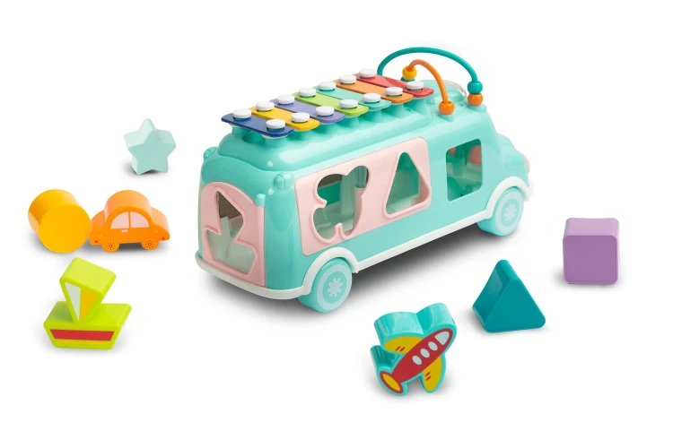 Jucărie de sortare Huanger Xilofon Buss Blue cumpăra în Chișinau