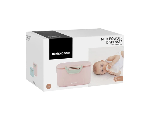 Dozator lapte praf cu lingurița KikkaBoo Pink, 130g cumpăra în Chișinau