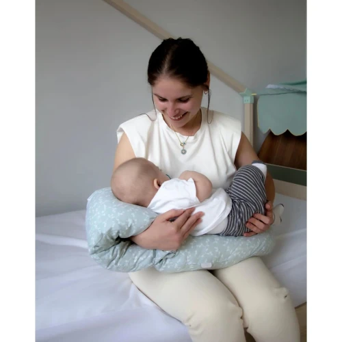Perna pentru alaptare BabyJem Multifunctionala cu suport pentru cap Menta, 25x79 cm cumpăra în Chișinau