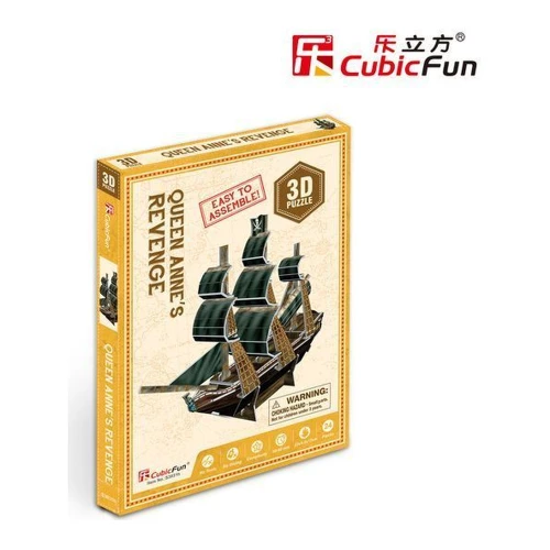 Puzzle 3D CubicFun Mini-corabie de pirați Răzbunarea Reginei Ana, 24 elemente cumpăra în Chișinau