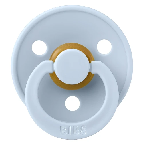 Пустышка круглая из латекса Bibs Colour Baby Blue, 6-18 мес. купить в Кишиневе