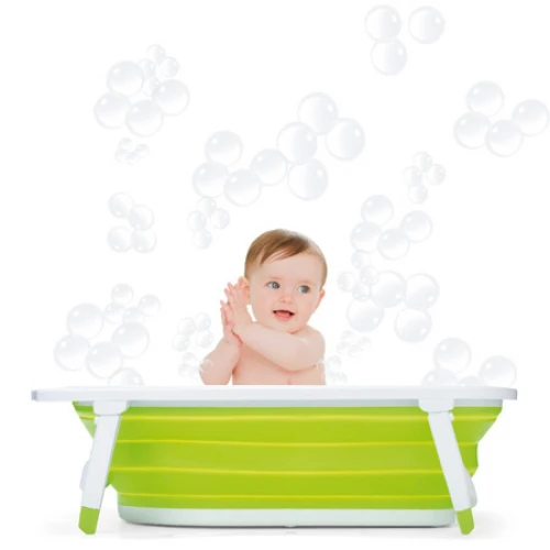 Складная ванночка Foppapedretti Soffietto Green со сливом, 81.5 см купить в Кишиневе