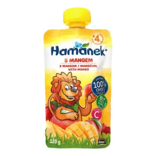 Пюре Hamanek Яблоко-манго (4 мес+), 120 г купить в Кишиневе