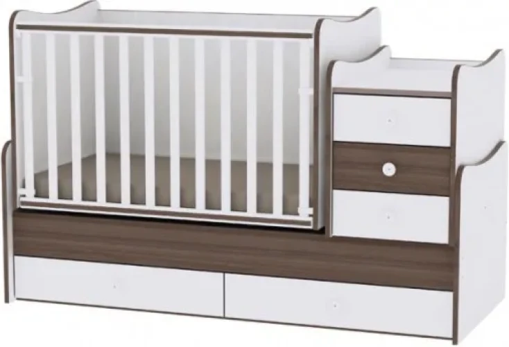 Patut transformabil Lorelli Maxi Plus New White Walnut cumpăra în Chișinau