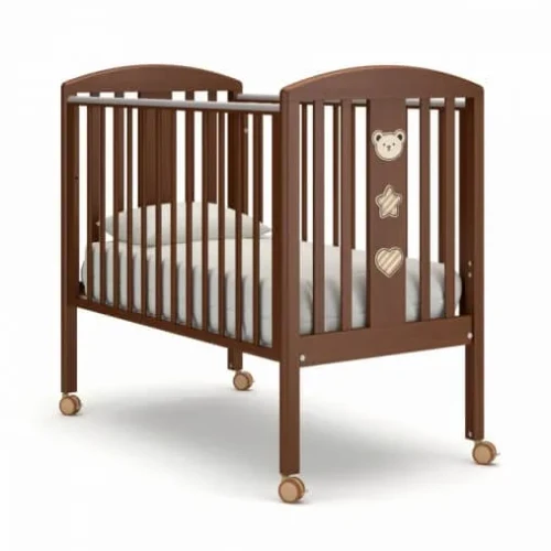 Детская кроватка на колесах Дени Люкс Gandylyan орех купить в Кишиневе