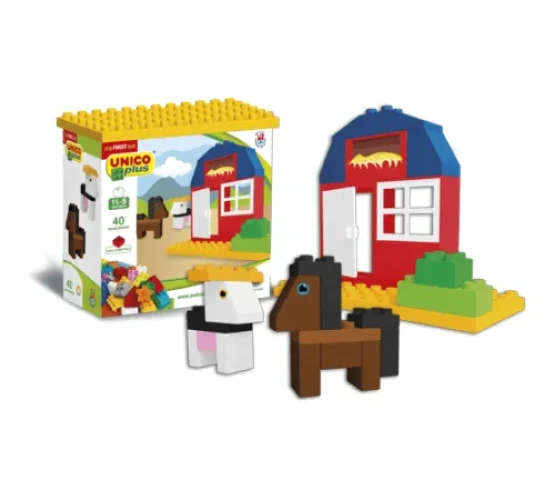 Конструкторы Androni Giocattoli UnicoPlus Ферма, 40 элементов купить в Кишиневе