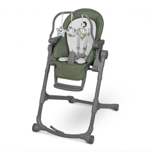 Стульчик для кормления 2 в 1 Lionelo Cora Plus Green Olive купить в Кишиневе