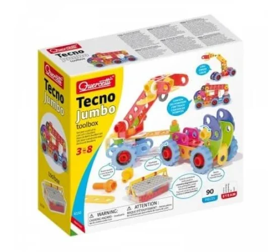 Конструкторы Quercetti Techno Jumbo Toolbox, 90 элементов купить в Кишиневе