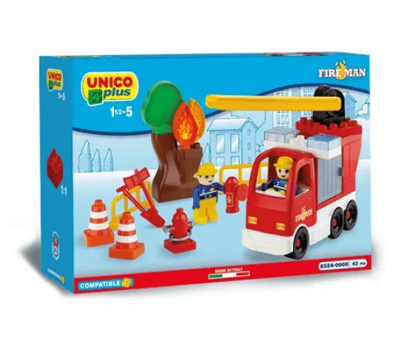 Set construcție Androni Giocattoli Mașină de pompier, 43 elemente cumpăra în Chișinau