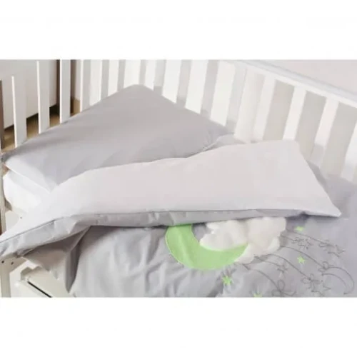 Lenjerie de patut (3 elemente) Babycentre & Twins Moonlight Grey cumpăra în Chișinau