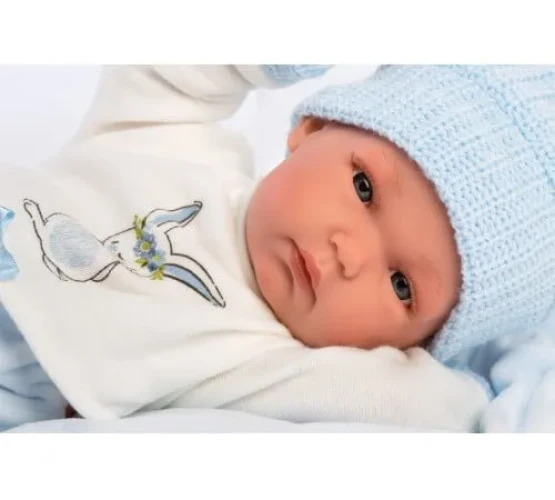 Păpușă Llorens Bimbo pe o pernă albastră cumpăra în Chișinau