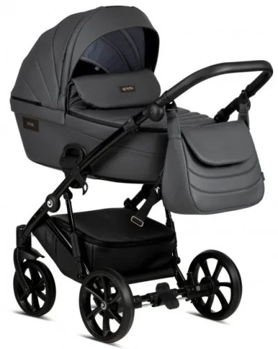 Коляска 2/1 Tutis Viva 4 Leather Shadow Grey купить в Кишиневе