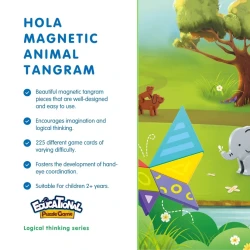 Логическая игра Hola Toys Magnetic Animal Tangram купить в Кишиневе. Фото 3