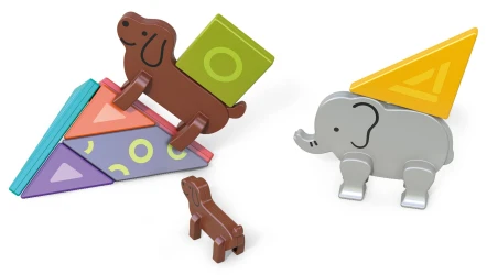 Логическая игра Hola Toys Magnetic Animal Tangram купить в Кишиневе. Фото 1