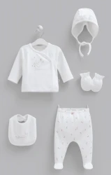 Комплект из 5 штук Caramell Love Bunny Ivory (0М) купить в Кишиневе. Фото 1