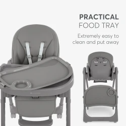 Стульчик для кормления Kikkaboo Pastello 2 Grey купить в Кишиневе. Фото 2