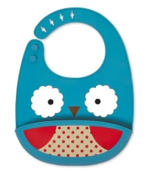 Bavetă din silicon Skip Hop Fold & Go Zoo Owl cumpăra în Chișinau