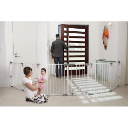 Poartă de siguranță-țarc DreamBaby Royale Converta 3 în 1 F849, 6 panouri, 3,8 m, albă cumpăra în Chișinau. Foto 6