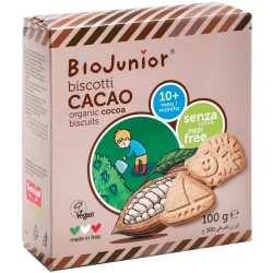 Печенье из пшеницы спельты BioJunior с какао (10 мес+), 100 гр купить в Кишиневе. Фото 1