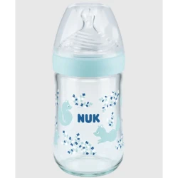 Бутылочка стеклянная NUK Nature Sense 240 мл  купить в Кишиневе. Фото 6