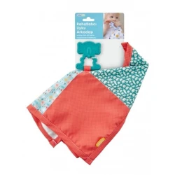 Игрушка для прорезывания зубов с одеялом BabyJem Patchwork Красная купить в Кишиневе. Фото 4