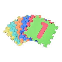 Covoraş pentru copii Moni Puzzle Numbers Multicolor, 32x32x1 cm, 10 buc. cumpăra în Chișinau. Foto 2