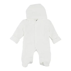 Комбинезон с капюшоном для малыша Minikin Muslin, стёганый муслин, молочный, р.56 купить в Кишиневе. Фото 1