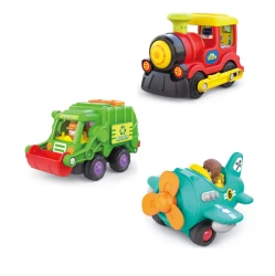 Машина Hola Toys Набор транспортных средств, 3 модели, разноцветный купить в Кишиневе. Фото 1