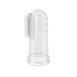 Degetar din silicon pentru gingii BabyOno White (0+ luni) cumpăra în Chișinau. Foto 1