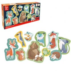 Puzzle educativ Hape 10 în 1 Prietenii pădurii, 40 elemente cumpăra în Chișinau. Foto 1