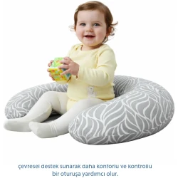 Подушка для кормления BabyJem Flowers Grey, 67x57 см купить в Кишиневе. Фото 6