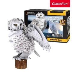 Puzzle 3D Cubic Fun Snowy Owl, 32 elemente cumpăra în Chișinau. Foto 2