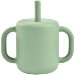 Cană cu pai din silicon Beaba Sage Green (8+ luni), 170 ml cumpăra în Chișinau. Foto 1